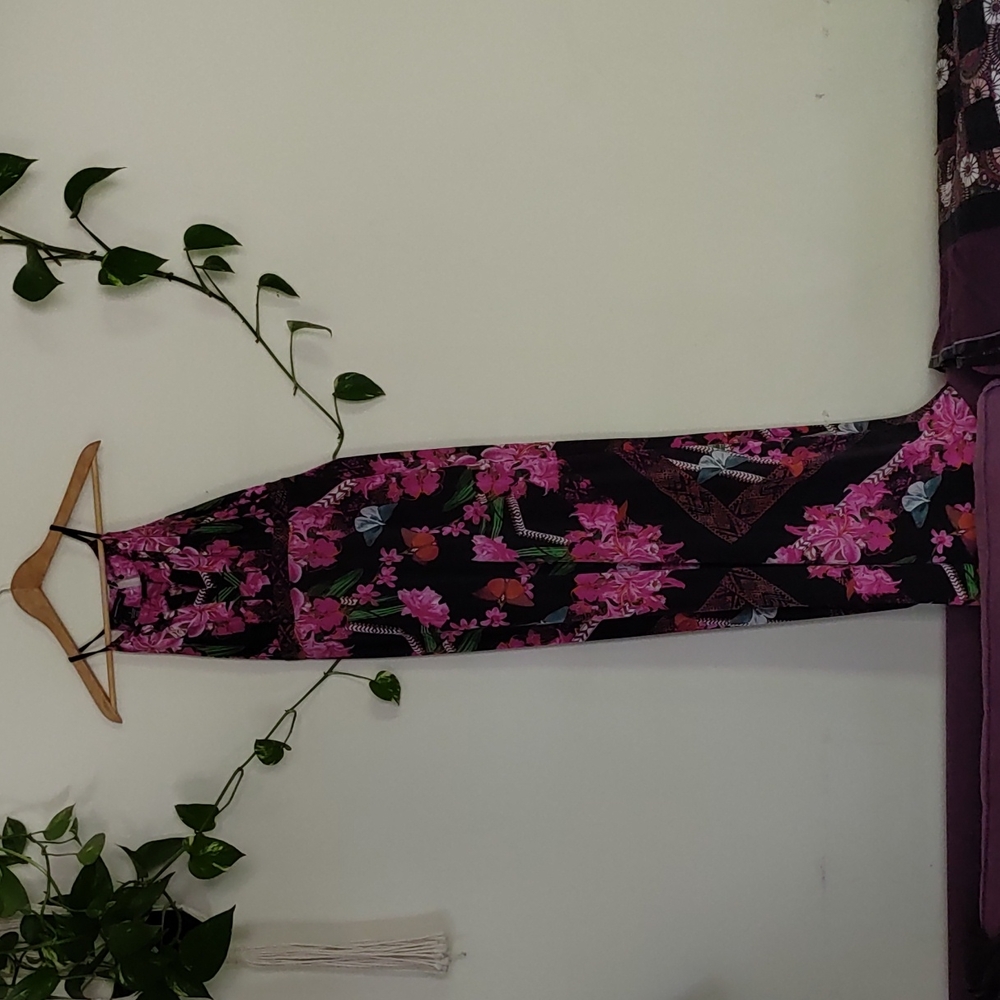 INC International Floral/Butterfly Maxi Dress